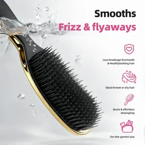 Ultimate Detangler Hairbrush for Wet & Dry Hair, Eliminates Knots & Reduces Breakage for All Hair Types, Hair Styling Brush, Detangling Brush