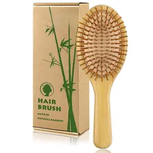 Hair brush, Natural Bamboo Paddle Detangling Hairbrush, Massage Scalp Thick/Thin/Curly/Dry Hair For Women & Men