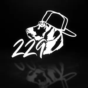 Dog Area Code Vinyl Decal