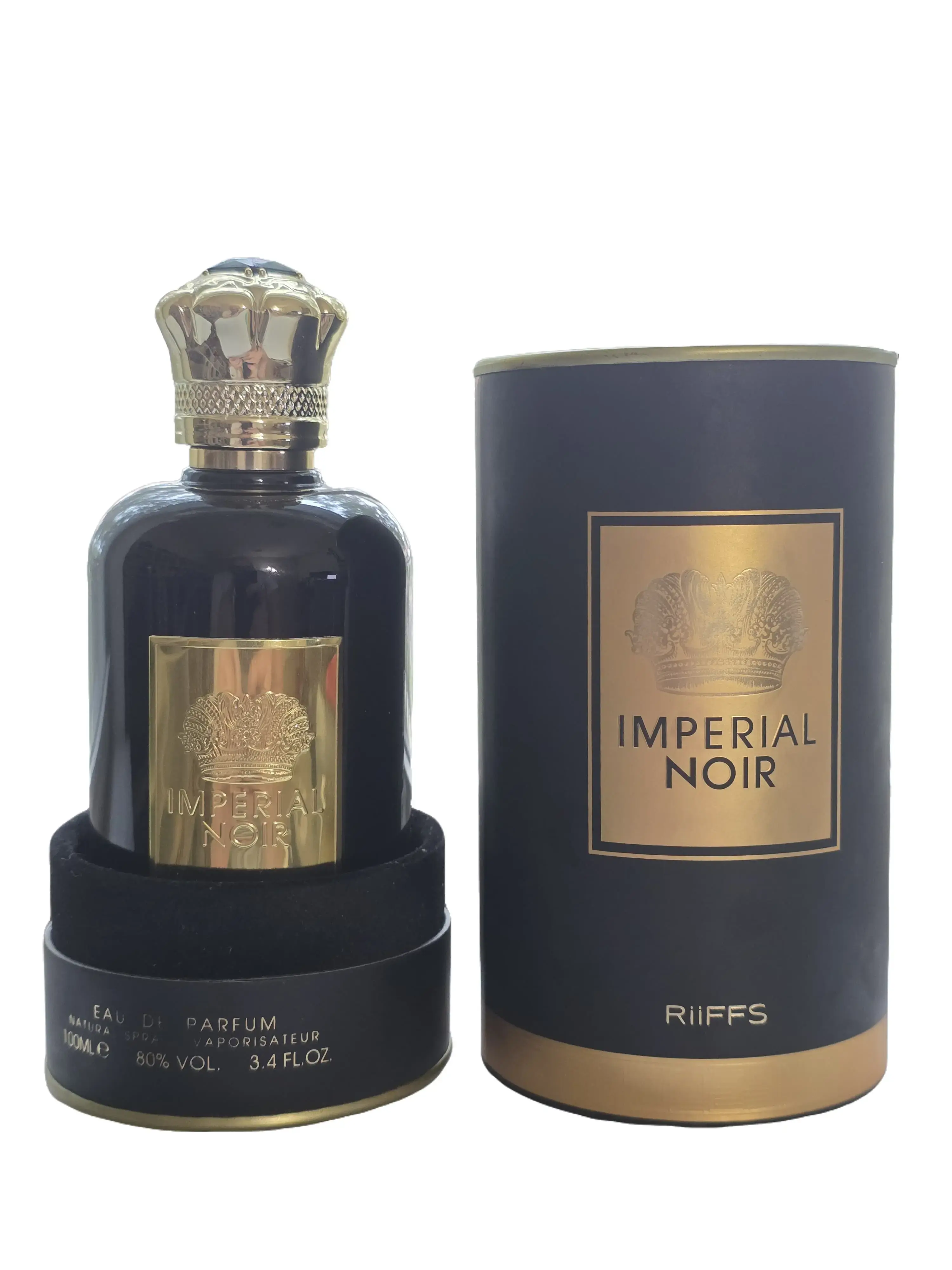Riiffs Imperial Noir Eau De Perfume 100 ml For Men - Spicy Aromatic Blend of Cardamom Lavender & Black Pepper with Patchouli Tonka Bean & Vanilla