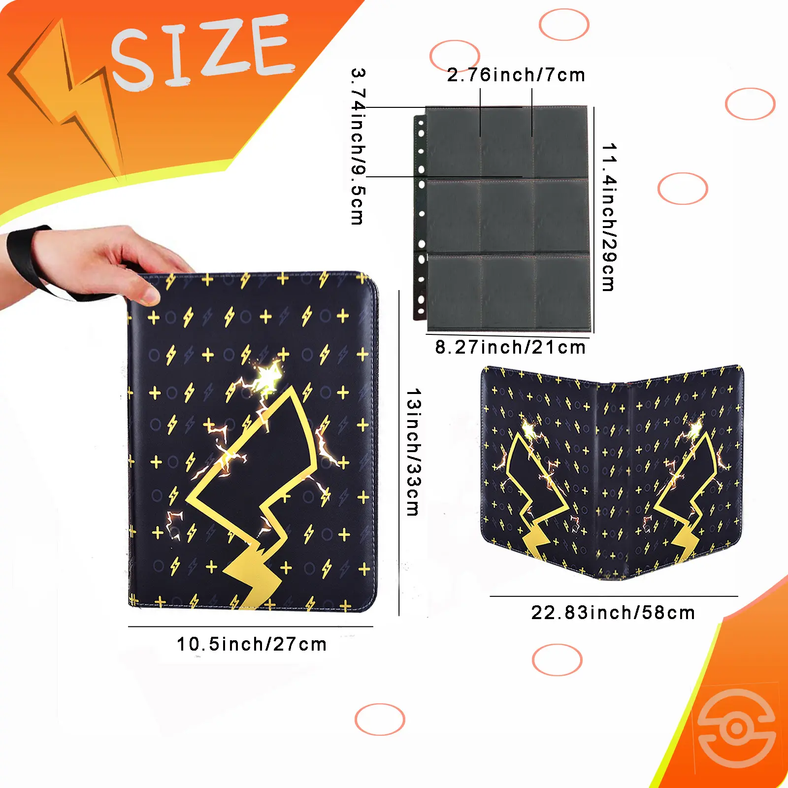 double sided card sleeves 1800 Pocket Trading UNIQUE DESIGN ABLY 900 Pocket Double Sided