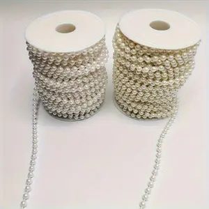 Multifunctional Faux Pearl Garland, Perfect for Halloween Christmas Easter Valentine's Day Fall Decor, No Battery Needed, Ideal for Wedding Decoration