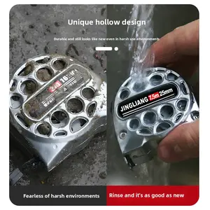 Must-Have Premium Stainless Steel Tape Measure 5m Waterproof Shockproof High-Precision Retractable Ruler with Washable Case for Home Office Construction