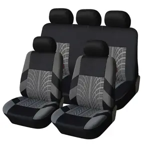 Universal 4/9pcs Car Seat Covers for 2 and 5 Seat Vehicles, Breathable Polyester Fabric, Easy Installation & Cleaning, Durable Interior Protection Not Waterproof
