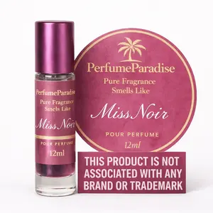 PERFUMEPARADISE Miss Noir Roll-On Scent Oil – 12ml Alcohol-Free Long-Lasting Oil-Based Fragrance | Travel-Friendly Roller Bottle
