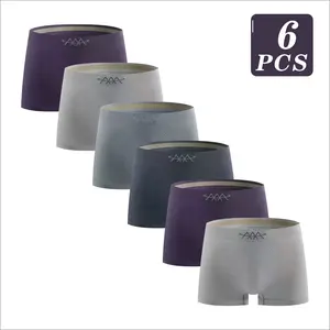 【6-Piece Pack】Men's Premium Cotton Boxer Briefs, Made of Selected High-Quality . Breathable and Skin-Friendly, Comfortably Meeting Daily Wear Needs. It is not only a great intimate item for men but also an ideal underwear choice for autumn and winter.