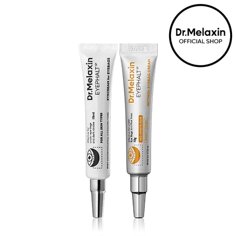 [Dr.Melaxin Official] Eyephalt Under Eye Bag Cream Duo, 2-Piece | Eye Cream for Puffiness & Bags Under Eyes, Dark Circles & Fine Lines | Retinol, Spicule, Niacinamide & Ceramide | Korean Skincare