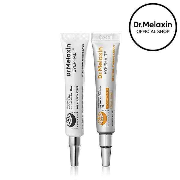 [Dr.Melaxin Official] Non-eyebag Duo | Eyecream Eye Treatments Skin Care Puffiness, Dark Circles, Wrinkles, Anti-Aging, Retinol, Spicule, Niacinamide & Ceramide