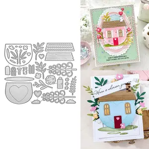 Metal Cutting Dies Set for DIY Photo Albums, Paper Card Embossing Template, Creative Die-Cutting Tool, Craft Supplies