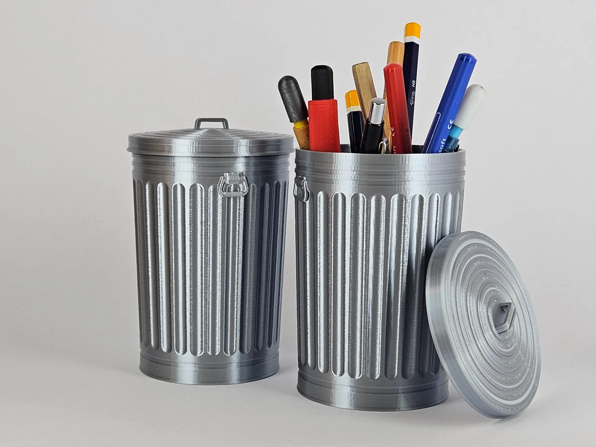Mini Trash Can Pen Holder | Funny Desk Organizer Office Stationery Supplies