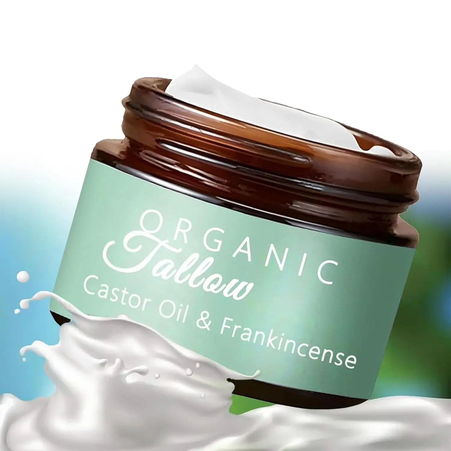 Organic Grass-Fed Beef Tallow Balm with Raw Honey - Handmade All-Natural Moisturizer for Soft, Smooth, Radiant Skin