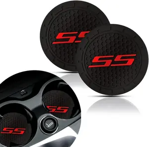 2Pcs Car Cup Holder Coaster fo Chevy Camaro SS   Accessories Auto Anti Slip Cup Holder Insert Coaster Car Interior Accessories dash  cover car  accessories  for  women