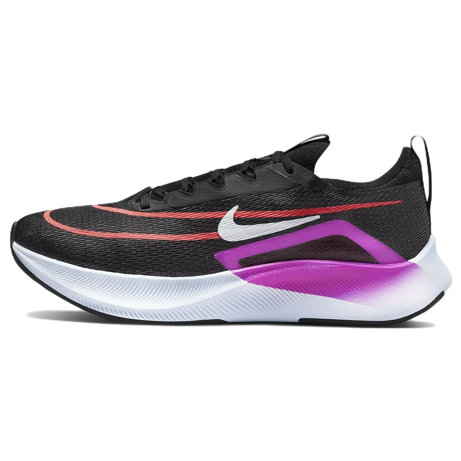 Nike Zoom Fly 4 Black Hyper Violet' Versatile Durable Non-slip Low Top Running Shoes Men's CT2392-004