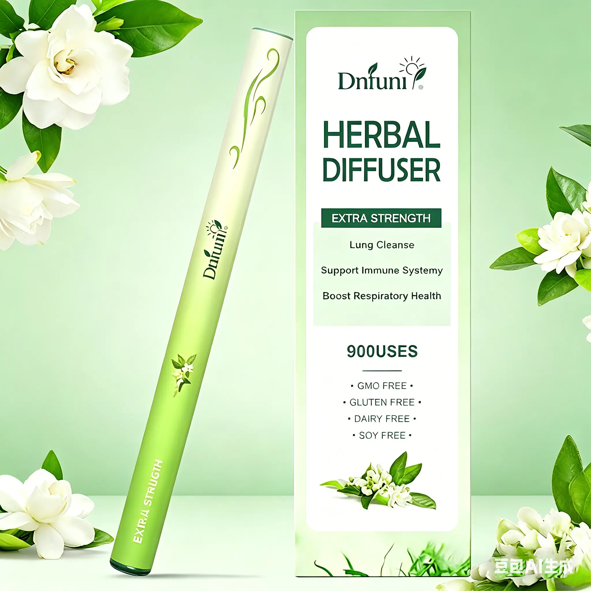 Decorative Home Scent Stick Set, Natural Herbal-FruitFragrance, Mullein Mint & Strawberry Scent, Long-LastingAmbient Aroma for Indoor Tabletop Home Decoration