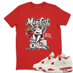 4 Valentines Day Shirt, 4 Valentines Day Graphic T-Shirt, Manifest Money Tee Match Sneaker, Everyday Wear, No Fuss Style, Gildan Unisex, Premium Quality Cotton