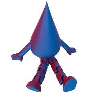 Severance-Inspired Lumon Pal | Dual-Sided Innie & Outie Color Shift | Articulated Desk Buddy