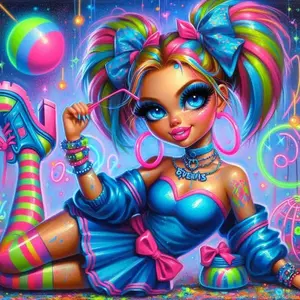 5D DIY Full Drill Round Diamond Painting - Diamond Painting Kit Neon Apparel Mosaic Canvas DIY Wall Art, Home Wall Decoration, Diamond Art Tools