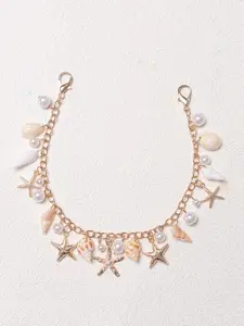 Simple and Fashionable Design Retro Metal Love Chain Bracelet, Thick Chain Love Buckle Bracelet, Trendy Metal Style, Suitable for Bucket Bag Extension Chain Crossbody Shoulder Strap Extension Underarm Extension Buckle Accessories, Trendy Accessory