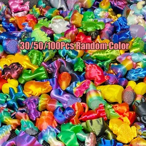 30/50/100pcs 3D Printed Animal Figurines Mini Models, Perfect for Holiday Decorations, Birthday Gifts, Desktop Ornaments