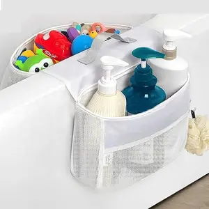 Bathroom Toy Storage Mesh Bag, Breathable & Anti-mold Bathroom Toy & Sundries Hanging Bag, Bathroom Storage Organizer for Home Dormitory Hotel Salon