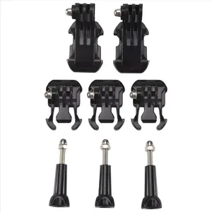 Eight in One Accessory Kit for Gopro, Buckle Clip Basic Mount, Vertical Surface Quick Mounting J-Hook Buckle Mount, Long Thumb Screw for GoPro Hero 7 6 5 4+ 3 3 2 1 3