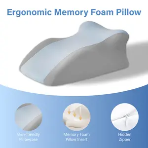 Ergonomic Memory Foam Pillow, Supports Neck, Back, Leg Areas, Compatible with Face-Down Reading pillow, Comfortable and Soft Fabric, Removable, Suitable for Home, Bed, Sofa, Living Room Scenarios Christmas TikTokShopHolidayHaul