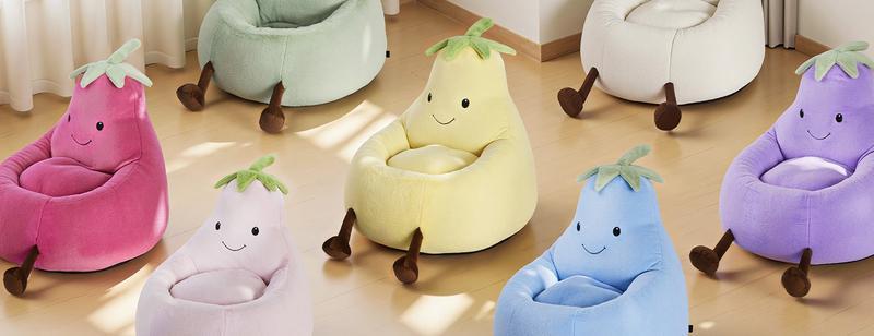 31" 24'' Bean Bag Chair for Kids, Memory Foam Filled Bean Bag for Teens & Kids, Ultra Soft Fabric Bean Bag Chairs for Playroom, Living Room, Bedroom