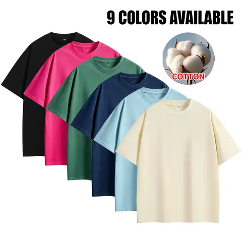 Trendy Streetwear 4 Pack Men Soft Cotton Crew Neck Oversized Short Sleeve Tees Loose Drop Shoulder Fit Stretch Breathable Solid Plain Shirts Ideal For Daily Outfits Skate Casual Summer Athleisure Wardrobe Basics (optional 4 pk or 2 pk）