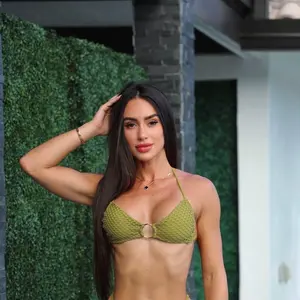 Tulum Ring Top - Sage Women's Halter Neck Basic Fabric with Minimalist Design & Gold Accent Ring Removable Padding Included Double Lined Comfortable Layering Top