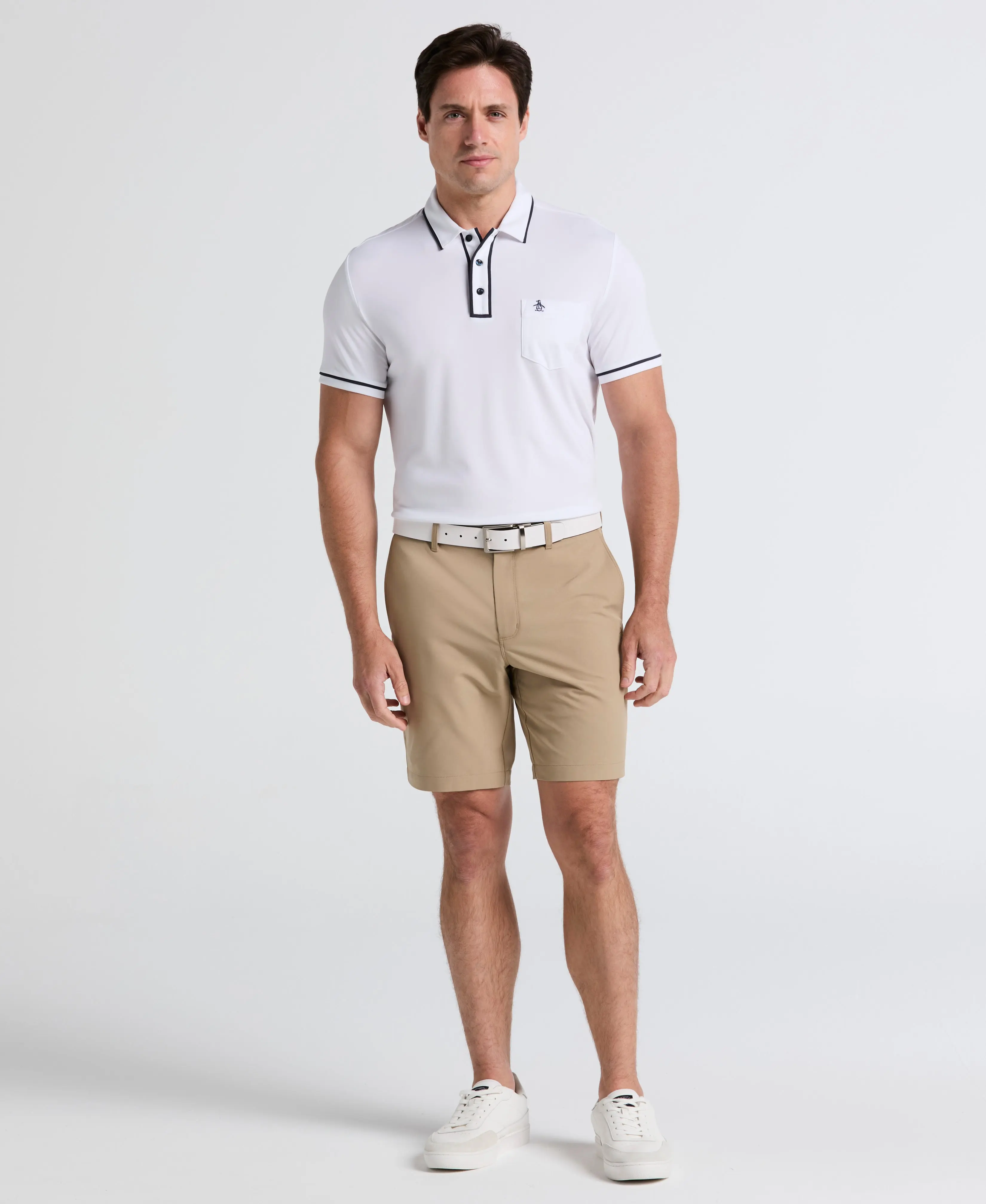8" Technical Flat Front Golf Short
