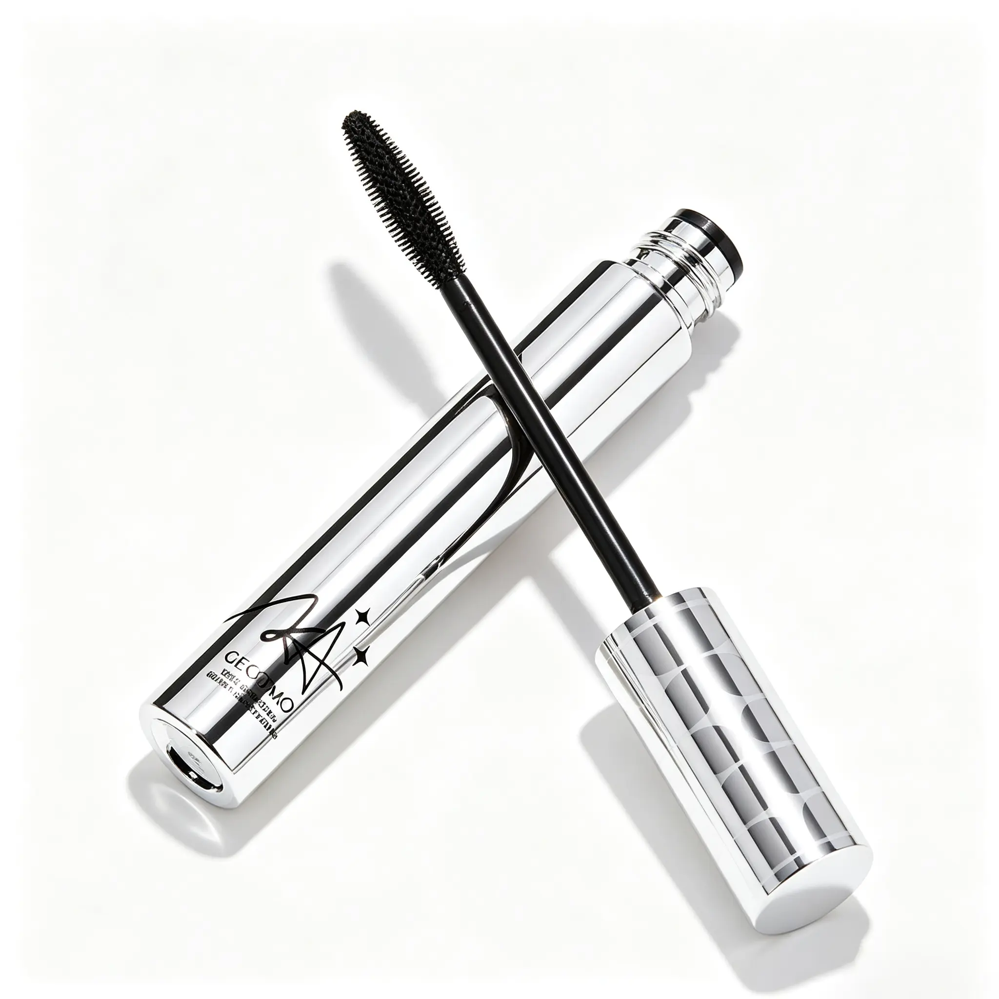 Slender Curl Styling Mascara Olive Shape Brush 360° Full Coverage Lengthen Volumizing Waterproof Smudge Long Lasting Eye Makeup No Clump Natural Eyelash Cosmetic