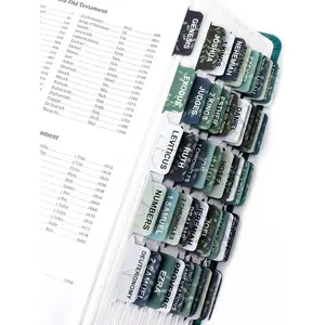 Laminated  Tabs for Women & Men - Large Print Tabs for Study Bibles, Boho Theme for Easy Navigation and Quick Reference - Easy-to-Read and Apply Tabs for  Ages, Leaves