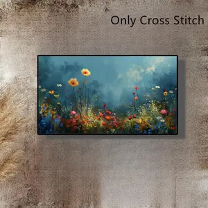 Flower Pattern DIY Diamond Arts Colorful Painting without Frame, DIY 5D Diamond Arts Colorful Painting Kit, Wall Art Decor for Home Living Room Bedroom