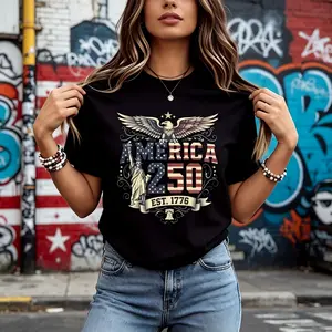 America 250th Anniversary Shirt | Patriotic 1776 Eagle Tee, Cotton Comfort#PatrioticShirt #VintageAmericanStyle #CottonComfortTee