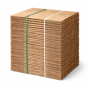 25 Pack 10x10x10 Corrugated Cardboard Boxes | Flat Packed Shipping Boxes for Moving, Storage & eCommerce