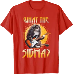 Cat Sigma Shirt Funny Sigma Brainrot Meme Rizz Sigma Male T-Shirt - Parkerrhode Shop 36B0DD5KDJNF