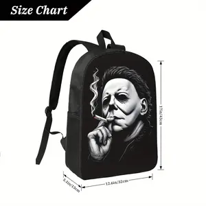 Leisure backpack Michael Myers Stand Out From The Crowd Bold Anime Print Casual Backpacks
