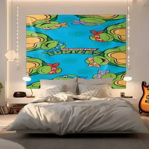 Ninja Turtle Pattern Tapestry, Fashionable Room Flag, Wall Hanging Tapestry, Unique Wall Art in Living Room and Bedroom, Suitable as Birthday and Holiday Gifts