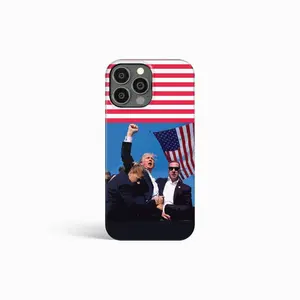 DONALD TRUMP 2025 America Flag Rally Survival Assasination Phone Case | Suitable for iPhone 17-11 Pro Max/Plus and  Samsung Galaxy S23-25, Looks Good, Feels Better