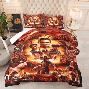 Monster Story Science Fiction Theme Pattern Quilt with Cotton, Includes 1 Quilt and 1 or 2 Non Core Pillowcases, Suitable for Family Bedrooms and Dormitories, Can Be Used as a Holiday Gift