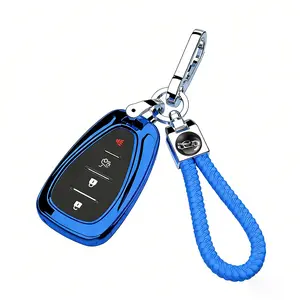 Key Fob Cover Case fit for 2017 2018 2019 2020 Chevy Camaro Malibu Equinox Cruze Blazer Trax Volt Bolt Keyless Entry Key Fob Shell ( 4 Buttons)