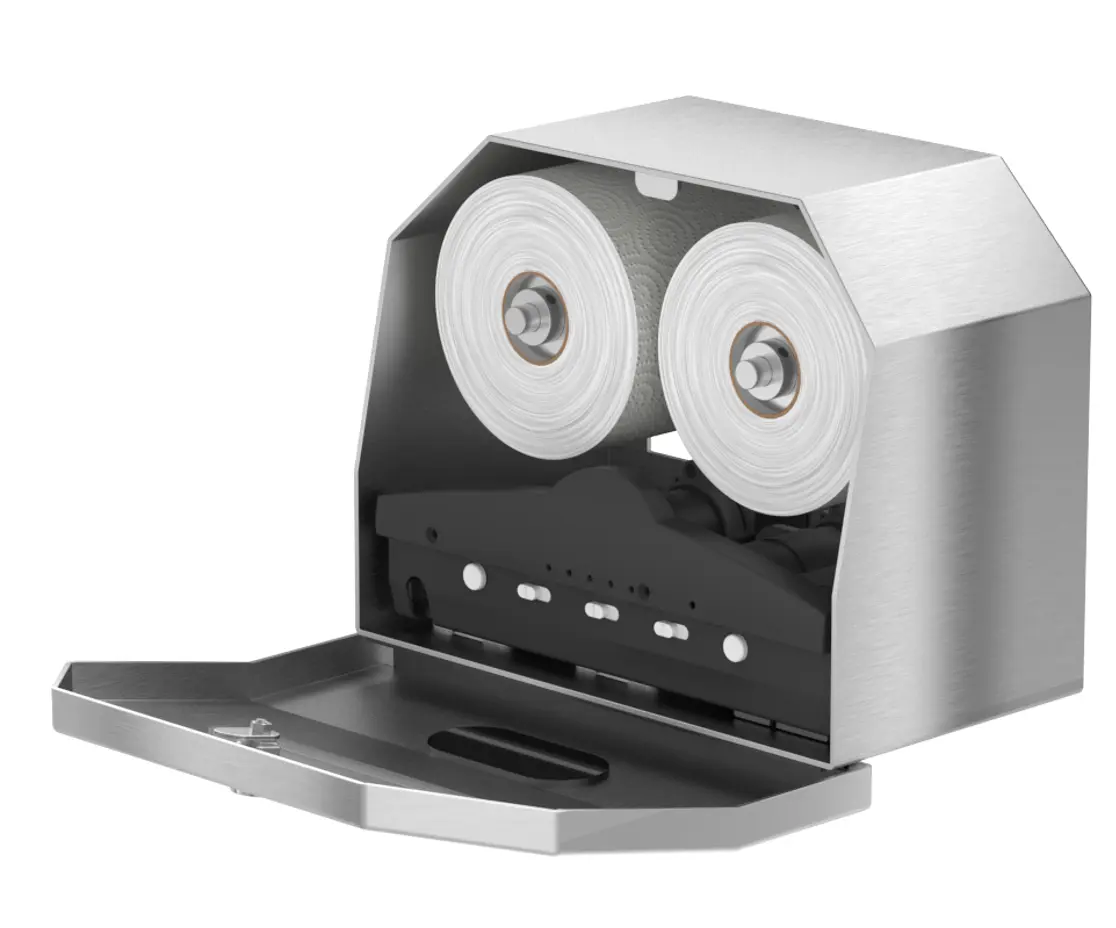 Vandal-Proof Smart Stainless Steel Toilet Paper Dispenser — 12 Gauge
