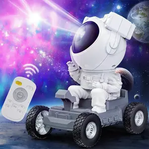 HOMEYA Astronaut Galaxy Star Projector Night Light, 360° Space Man Lunar Rover Buddy Starry Nebula Ceiling Projector Sky LED Starlight Planetarium Spaceman Projector Lamp Kids Room Adults Bedroom Decor Gifts
