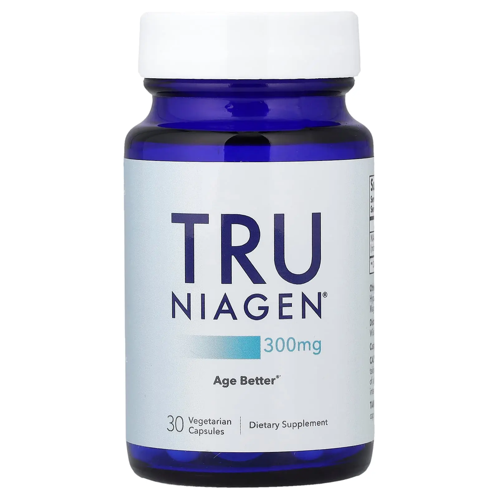 Tru Niagen Nicotinamide Riboside Chloride, 300 mg, 30 Vegetarian Capsules Tru Niagen Nicotinamide Riboside Chloride, 300 mg, 30 Vegetarian Capsules