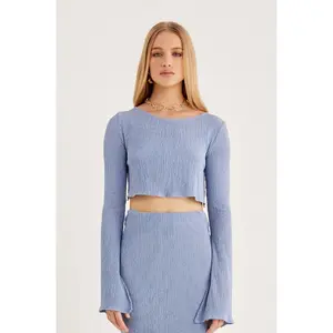 Tucker Long Sleeve Crop Top