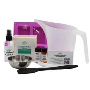 Soap Making Kit – Timeless Beauty | Goat Milk + Myrrh for Radiant, Mature Skin - DIY 4oz Bars with Reusale Mold