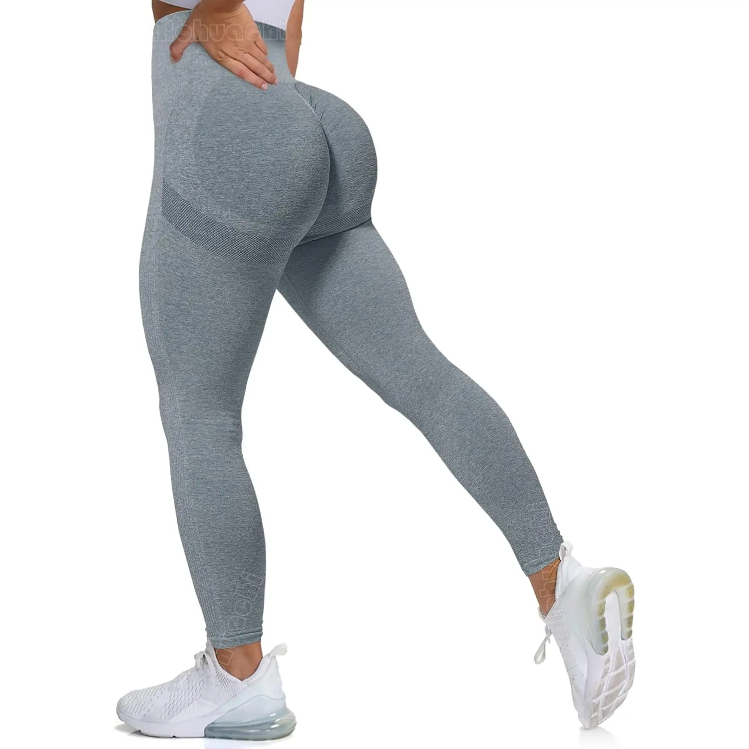 MOHUACHI High Waisted Leggings for Women Tummy Control Butt Lifting Yoga Pants Workout Compression Tights MOHUACHI