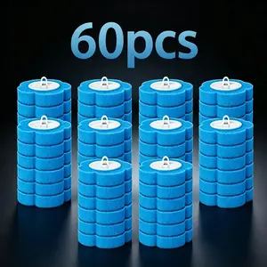 60-Pack Disposable Toilet Brush Heads, Deep Cleaning, No Dead Corners, Effectively Removes Stubborn Stains, Ideal for Bathroom Hygiene, Bathroom Cleaning Tool