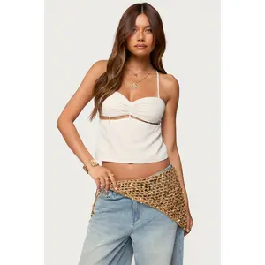 Ebba Cut Out Chiffon Top