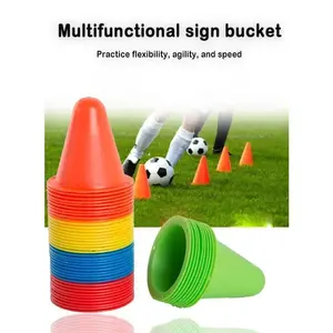 10 Pcs Skate Marker Cones Roller Football Marking Cup Marker Cones Slalom Roller skate pile cup Soccer Training Equipment Agility Flexibility Trainer